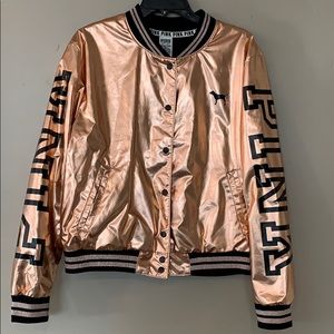 PINK Rose Gold Lightweight Jacket